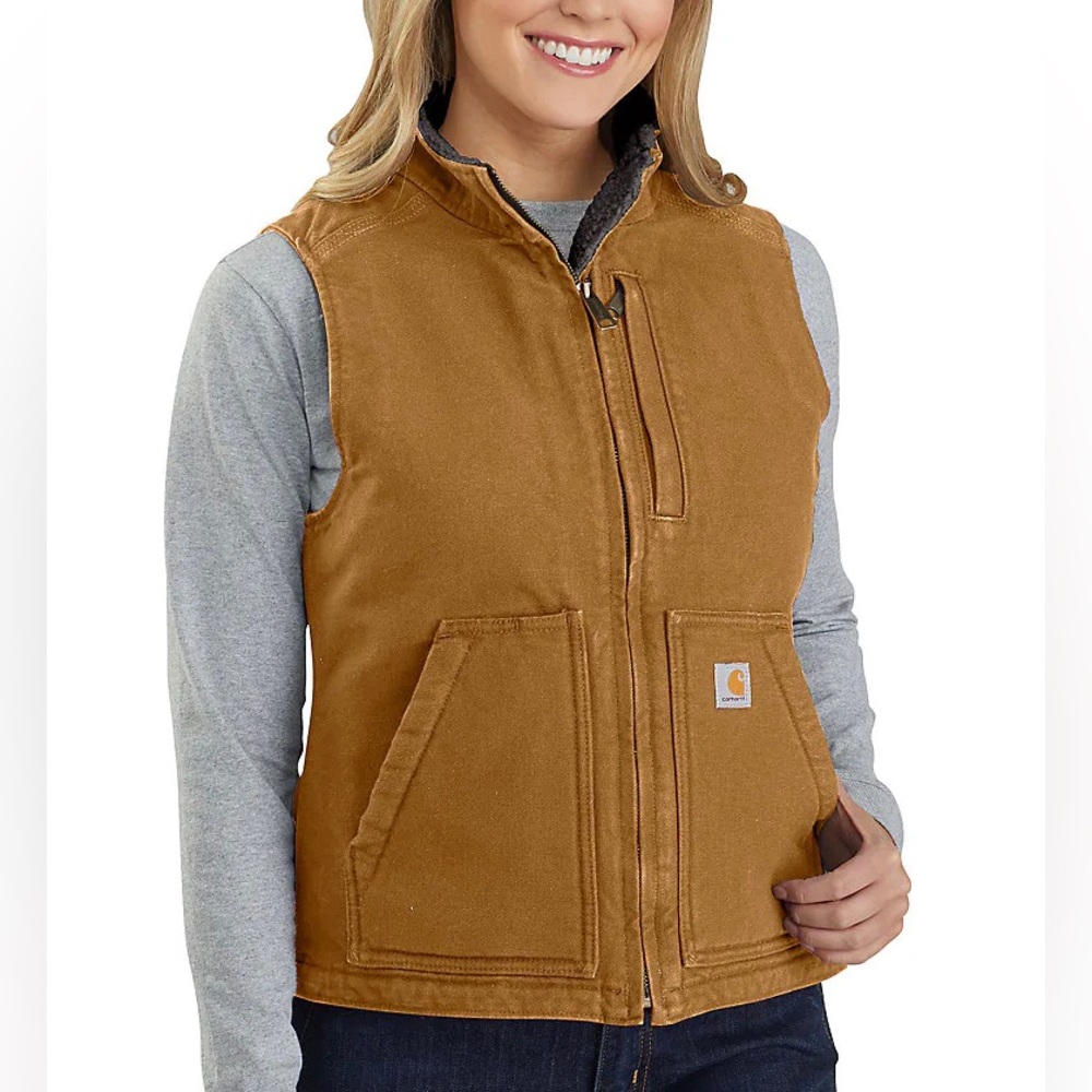 Carhartt Sherpa vest size small relaxed fit